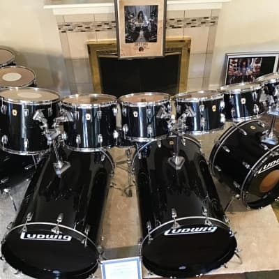 Eric Carr of KISS Personal Drum Set 1989 Custom HITS Tour Cannon 24x32 Bass Drums Authenticated COA image 1