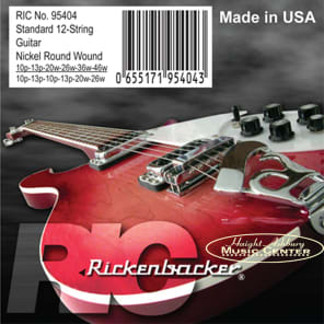 Rickenbacker Standard 12-String Electric Guitar Strings (10-46)