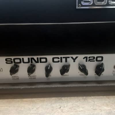 Sound City 120 Head 1970s - Black image 16