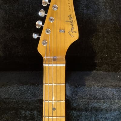 Fender Partscaster Stratocaster w/New Fender American Vintage II 1957 Stratocaster neck and tuners, 1990s 2-color sunburst Fender Stratocaster body, Joe Barden Pickups, Wilkinson tremolo, & HSC image 8