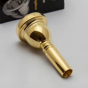 Genuine Bach 5G Large Shank 24K Gold Trombone Mouthpiece NEW | Reverb