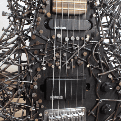 Guitar Made of Nails - Tetanuscaster - One of a Kind Art Guitar image 3
