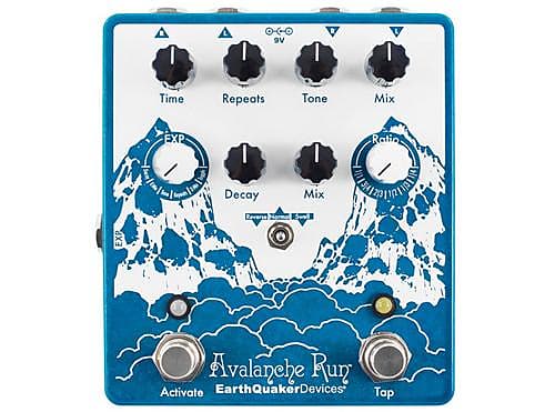 EarthQuaker Devices Avalanche Run V2 Stereo Reverb /Delay Effects Pedal (Used/Mint) image 1