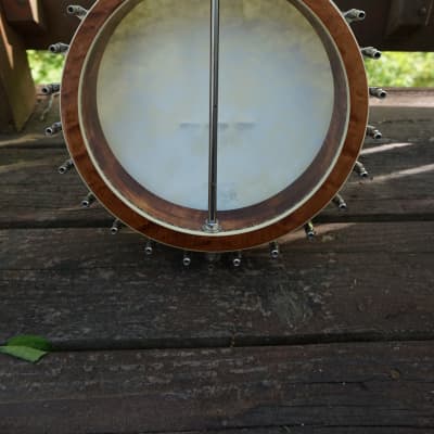 Wildwood Heirloom Open Back Banjo Tubaphone Tone ring Flamed Maple neck Engraved Inlays Old Time image 6