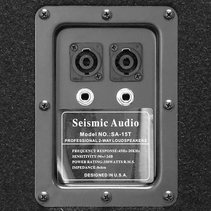 Seismic Audio – Par de bocinas duales de DJ, de 15 pulgadas PA, 1400 Watts,  Pro Audio – banda, bar, boda, iglesia, karaoke