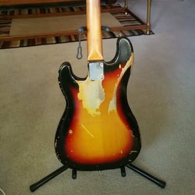 Fender Precision Bass 1962 2 Color Sunburst with Rosewood Fret Board image 3