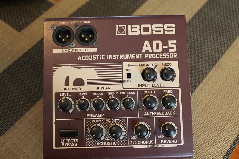 Boss AD-5 Acoustic Instrument Processor | Reverb