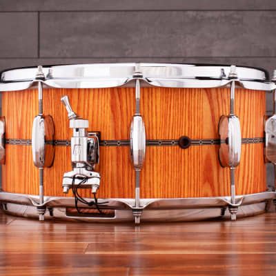 TAMA 14 X 6.5 STAR RESERVE STAVE ASH SNARE DRUM, OILED AMBER (PRE-LOVED) image 3
