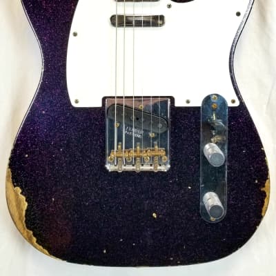 Fender Custom Shop 1960 Tele Relic, Time Machine, Ash Body, AAA Rosewood Fretboard, Magenta Sparkle image 1