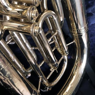 Conn  Constellation Four Valve Baritone (euphonium) with Case and Mouthpiece - plays excellently image 8