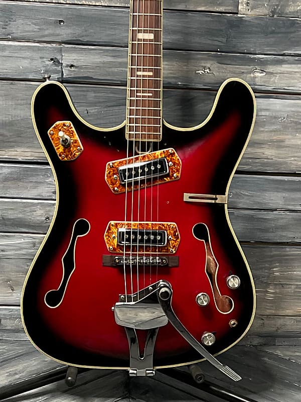 Used Bruno 1967 Royal Artist Electric Guitar with Gig Bag- Sunburst image 1
