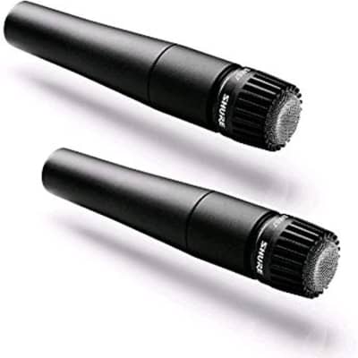 Shure SM57-LC Cardioid Dynamic Instrument Microphone - 2 Pack (40 to 15,000 Hz) image 1
