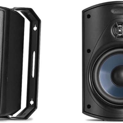 Polk Audio Atrium 4 Outdoor Speakers with Bass Reflex Enclosure | 4 Speaker Pack (2 Pairs, Black) - All-Weather Durability | Broad Sound Coverage | Speed-Lock Mounting System | 4 Speakers (Black) image 2