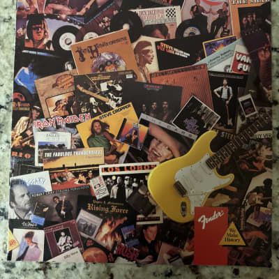 Fender Guitar Brochure Catalog 1988 reissue Stratocaster Telecaster Precision Jazz Bass P American standard Yngwie Malmsteen 52 62 57 Eric Clapton image 1