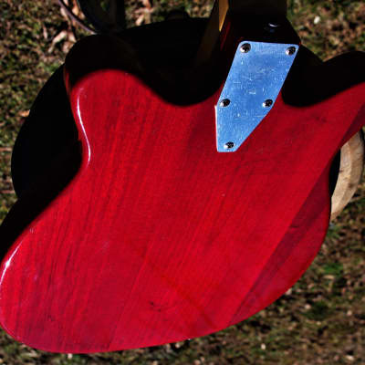 Micro-Frets Spacetone 1971 Red Transparent. VERY RARE. Excellent Guitar. MicroFrets custom guitar. image 23