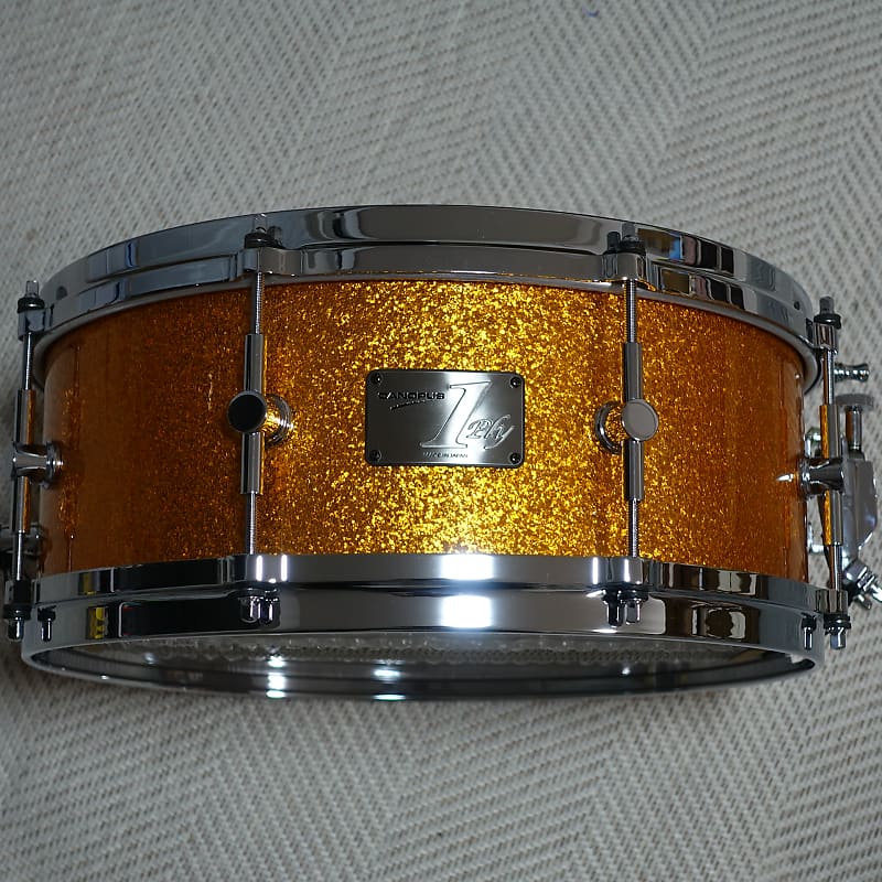 Canopus 1ply solid bubinga 14x5.5 - Gold sparkle