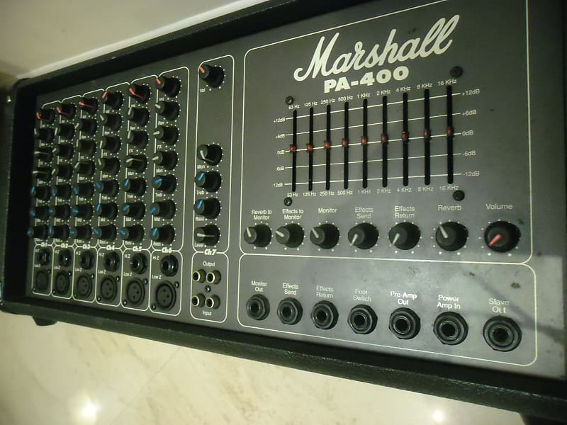1995 Marshall PA-400 Mixer Amplifier Made in England image 1