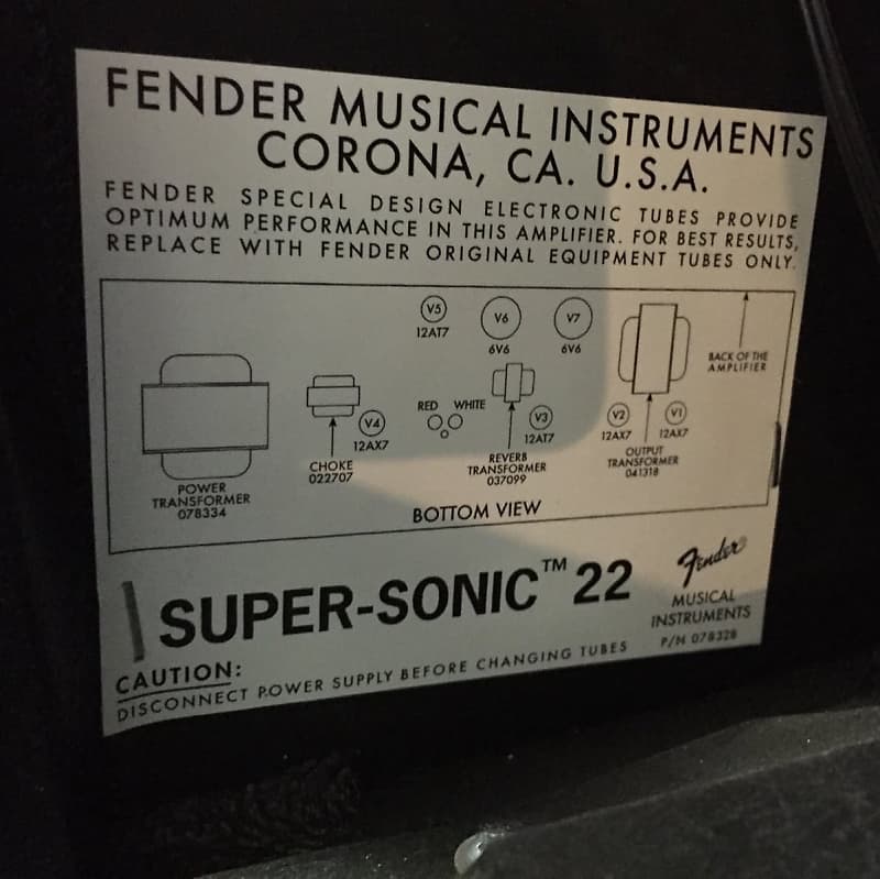 Fender Super-Sonic 22 2-Channel 22-Watt 1x12" Guitar Combo image 7