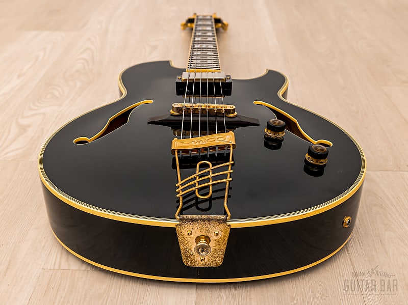 1996 Ibanez Pat Metheny PM100 Signature Archtop Black | Reverb
