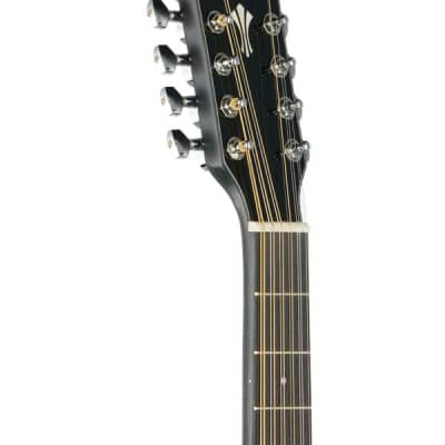 Ibanez AEG5012 Acoustic Electric Guitar Black image 4