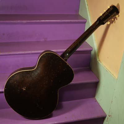 1935 Cromwell (Gibson-made) G-4 Archtop Guitar (VIDEO! Fresh Reset, Ready to Go) image 9