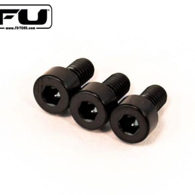 FU-Tone Floyd Rose Nut Clamp Screws (3) Black Titanium for sale