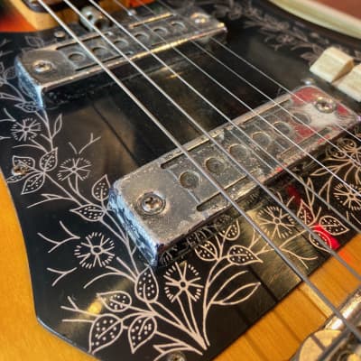 Teisco Sunburst ET-200 Checkmate Tulip image 5