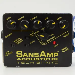 SANSAMP ACOUSTIC DI TECH 21｜エレアコ用プリアンプDI Acoustic DI – Tech 21 NYC