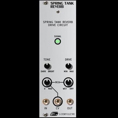 G-Storm Electro Spring Tank Reverb Driver ALUMINUM Eurorack Module