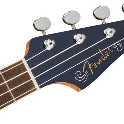 Fender Dhani Harrison Acoustic Electric Ukulele Walnut Fingerboard, Sapphire Blue image 15
