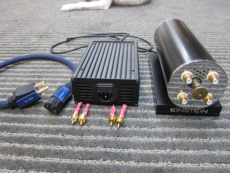 Einstein Audiophile MC Phono Preamp, The Turntables Choice Incomparble Design,Parts,Craftsmanship, Sound Quality, Germany - Black/Chrome  			