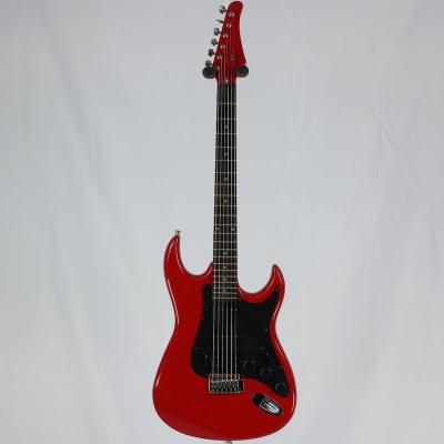 Used Samick SUPER STRAT 90S Electric Guitars Red image 1
