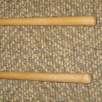 ONE pair new old stock Regal Tip 607SG, GOODMAN # 7 BRILLIANT STACCATO TIMPANI MALLETS - hard oval core covered with oval shaped cream-ish damper white felt, hard rock maple handles / shaft (includes packaging) image 16