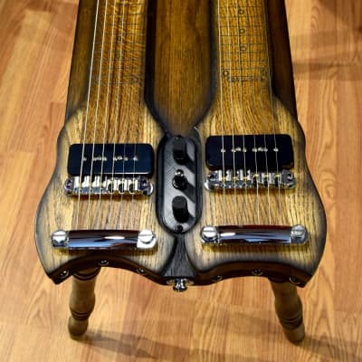 Console Style - Double Neck - Lap Steel Guitar - D / C6 Tuning - Satin Relic Finish - USA Made - Hand Crafted image 2
