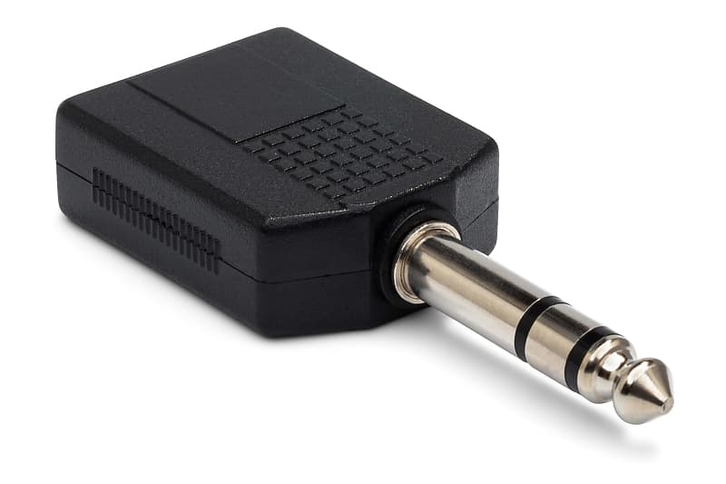Hosa GPP-359 Adaptor, 1/4 in TS to 1/4 in TRS image 1