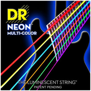 DR NMCE-11 NEON Multi-Colored Electric Guitar Strings - Heavy (11-50)