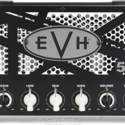 EVH 5150III LBX Electric Guitar Tube Head, 15W, White and Black image 2