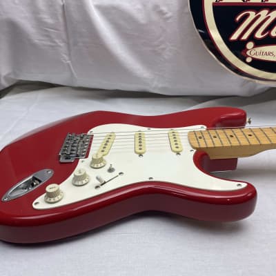 Squier Stratocaster by Fender - MIK Made in Korea 1990s - Torino Red / Maple neck image 7