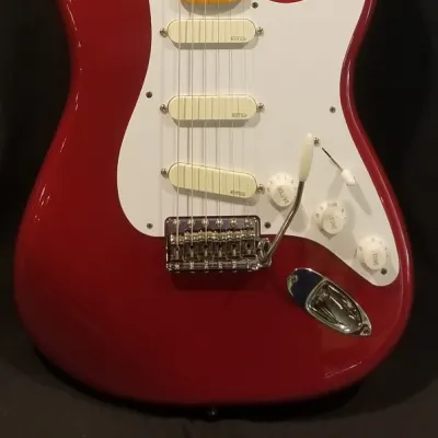 Custom Fender Stratocaster Gilmour Inspired "Red Strat" Candy Apple Red EMG DG20 with Gigbag image 2