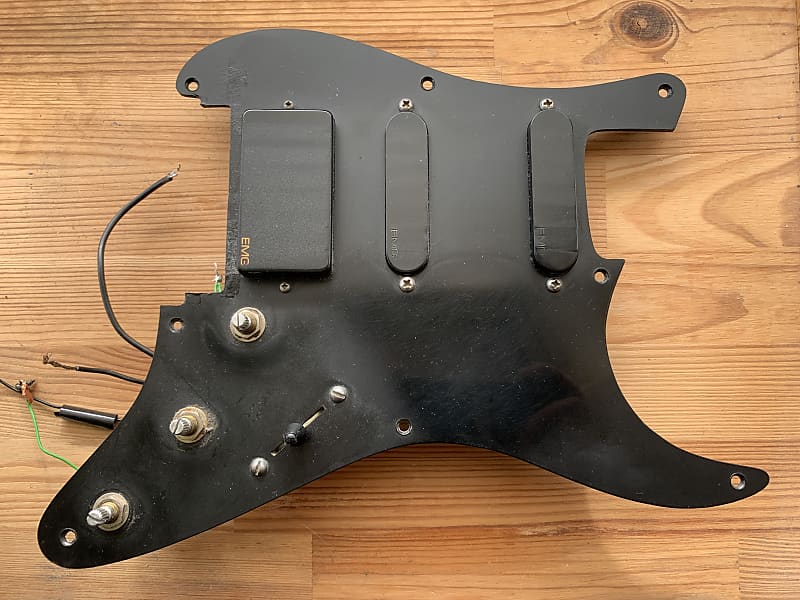 Loaded pickguard: vintage EMG 89 (Bronze logo) and single coils 80s image 1