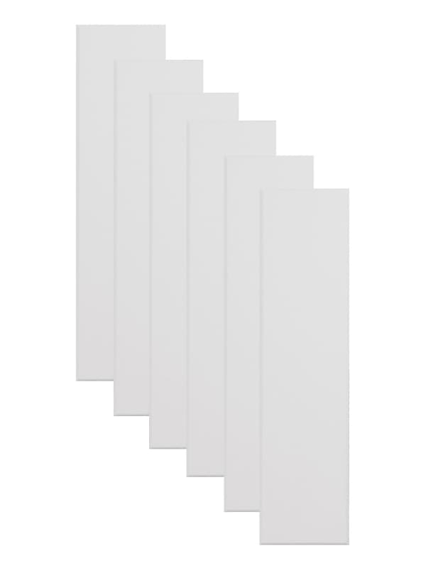 Primacoustic Paintable Absorber Acoustic Wall Panel 6-pack - White w/ Beveled Edge (12" x 48" x 2") image 1