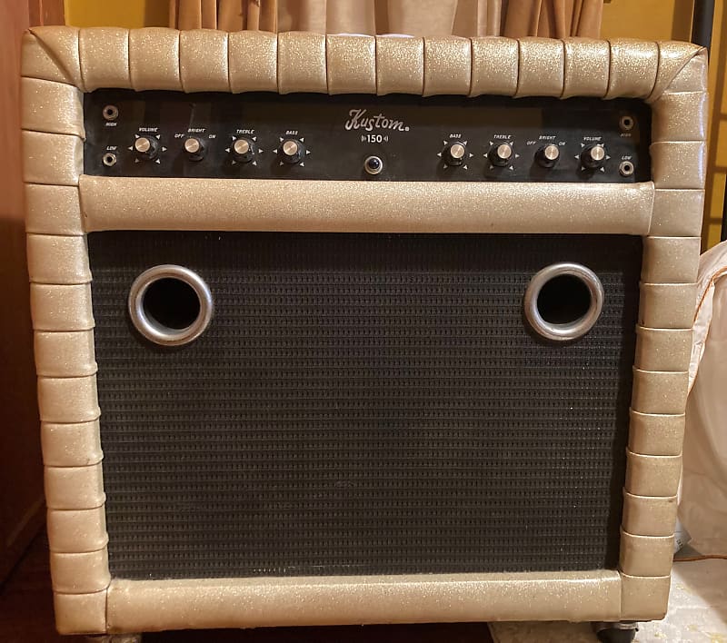 Kustom 150 1960s White Sparkle Reverb