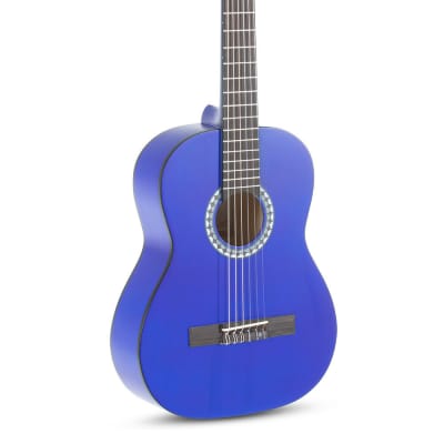 PURE GEWA Klassikgitarre Basic 1/2 transparent blau for sale