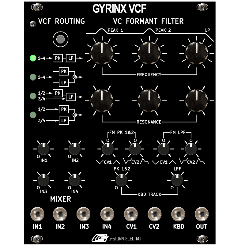 G-Storm Electro GYRINX VCF Eurorack Synton Syrinx Topology Filter image 1