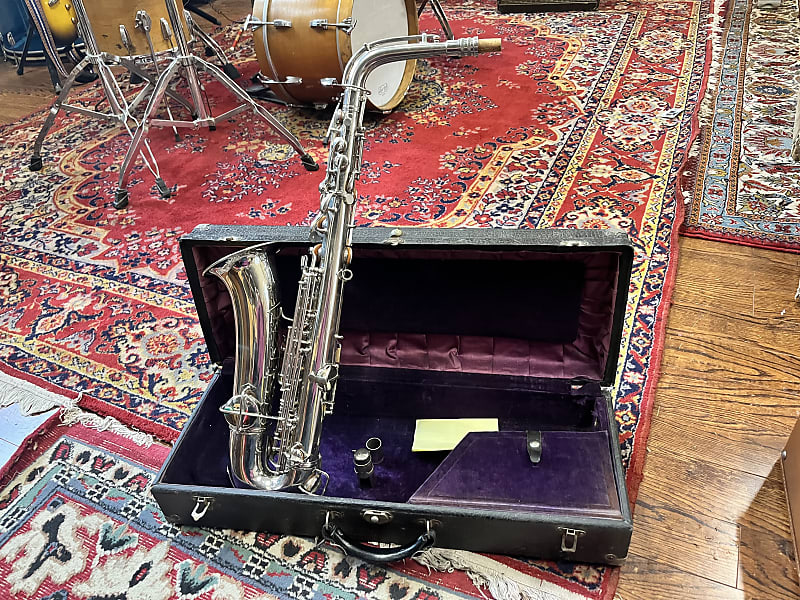 Conn C melody Saxophone silver with original case | Reverb