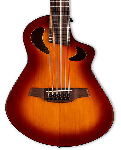 Veillette Avante Gryphon 12 String High Acoustic Electric Guitar Sunburst with Soft Case image 1