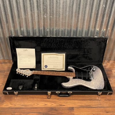 G&L USA Legacy Silver Metal Flake Guitar & Case #5140 image 2