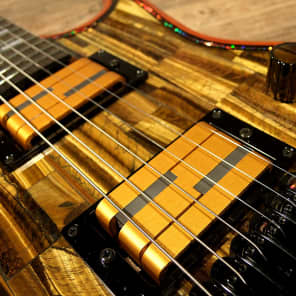 Tiger´s Eye top? I am not kidding you - this Chronos guitar has a real gemstone top! image 11