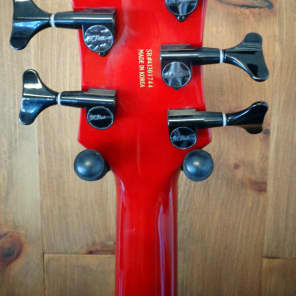 BC Rich NJ Series Eagle 5 String Bass - Trans Red | Reverb