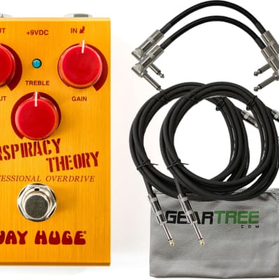 Way Huge WM20 WH Conspiracy Theory Overdrive Pedal w/ Cloth and 4 Cables image 1